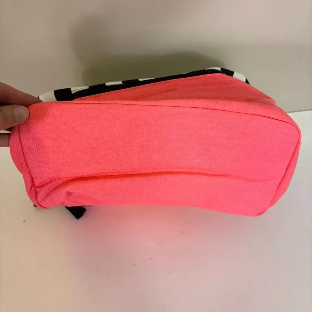 Victoria's Secret Pink with Black & White Striped Bra & Panties Holder Travel